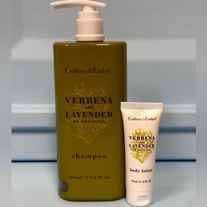 CRABTREE & EVELYN Verbena Lavender Shampoo & Body Lotion | *BUNDLE DEAL*